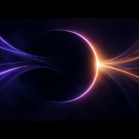 Networked light streams converging, representing orchestrated enterprise AI agents